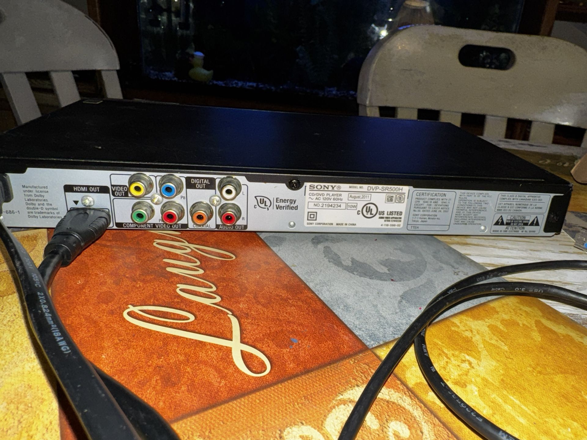 Sony DVD HDMI