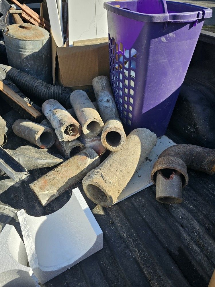Free Stuff - Old Cast Iron Pipes And Brick Ones