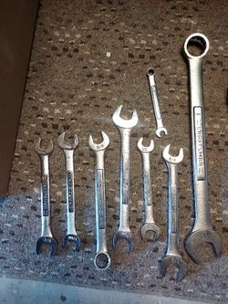 8-Piece Vintage Craftsman USA Combination & Open-End Wrench Lot 🇺🇸