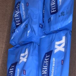 Fit Right XL extra Large Underwear Diapers Brand New