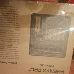 Phenyx Pro PRX-100 Audio Mixer, Compact 4-Channel