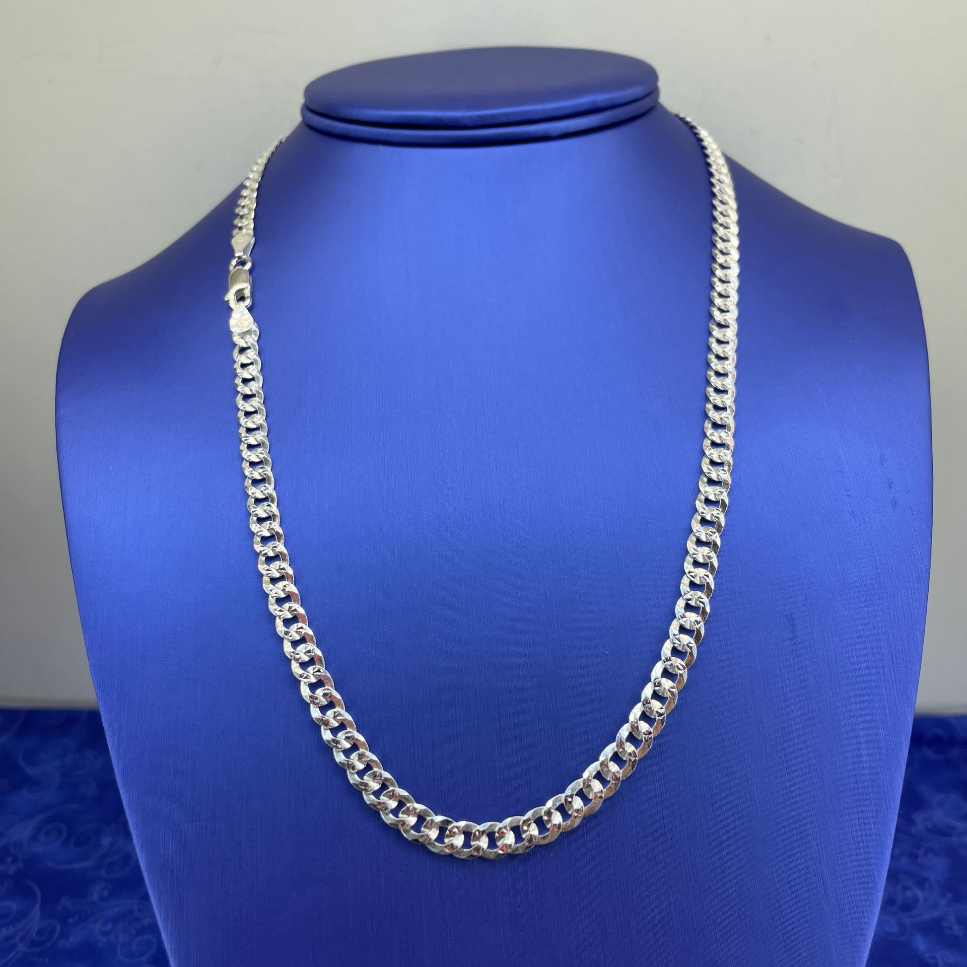 925 Sterling Silver 20” Cuban Necklace 15.80g 5.2mm 206041/4