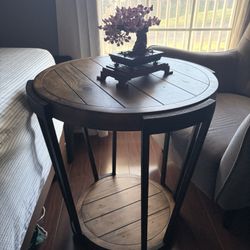 Solid Wood Modern Side Table