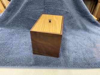 Hand made solid walnut keepsake box