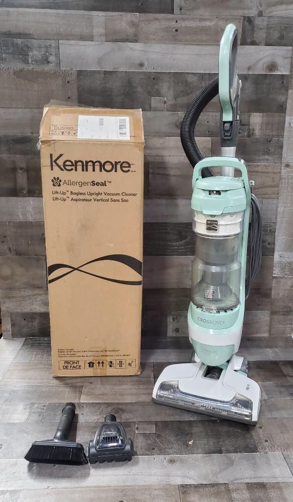 Kenmore DU3017 Friendly Upright Bagless 2-Motor Crossover Max Beltless Vacuum Cleaner with Lift-Away Design, Pet Handi-Mate, Triple HEPA, Height Adjus