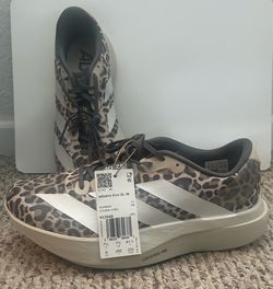 adidas Adizero Evo SL Crystal Linen Zero Metallic Leopard Print Low Top Running