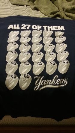 yankees 27 rings shirt