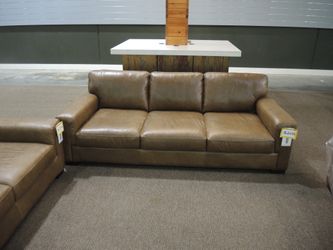 Toscano Medici Leather Track Arm Sofa