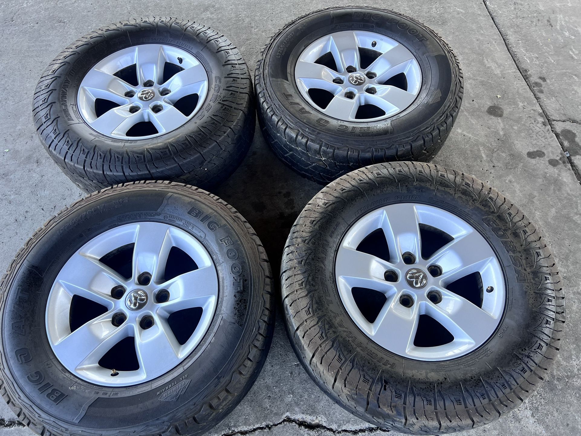 17” dodge ram 1500 rims and tires for sale 5 lug for Sale in Modesto