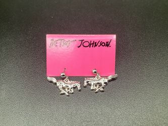 Betsey Johnson Prancing Horse Earrings