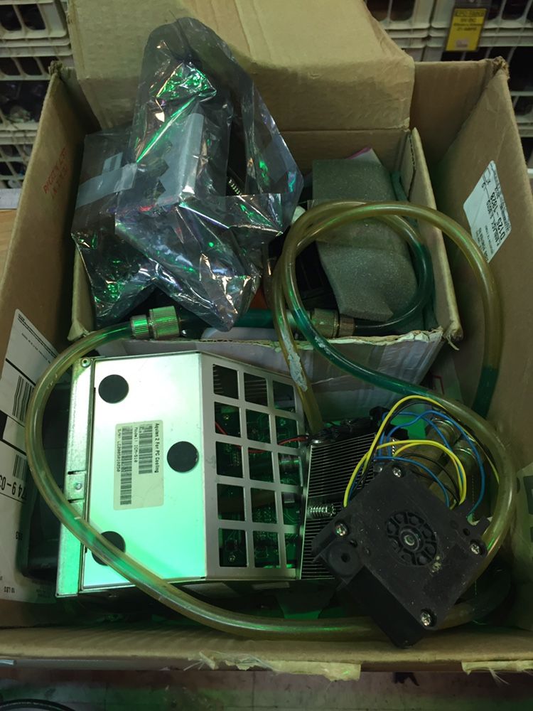 Old PC Water And Air Cooling Parts