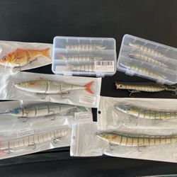 13 Brand New Segmented Swim Baits 