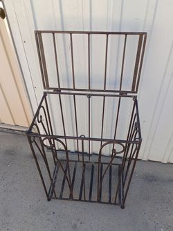 HEAVY WROUGHT IRON  BASKET