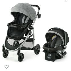 Graco Pramette Travel Stroller With Car Seat And 2 Bases