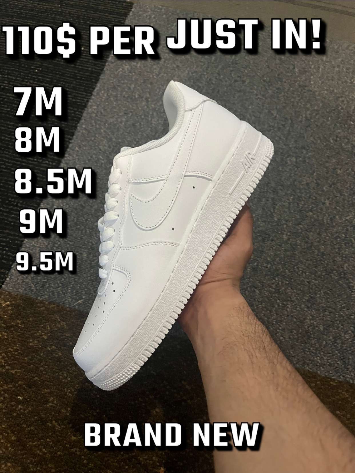 Airforce 1 All Sizes 