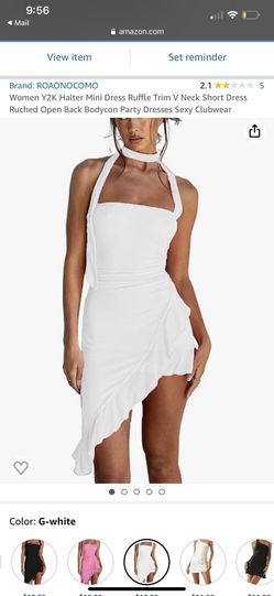 White Y2K Dress