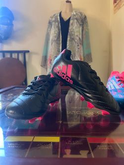 Adidas Soccer Cleats Black and Pink