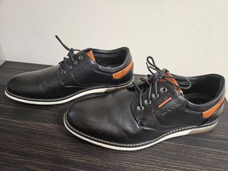 Bruno Marc Men's Casual Dress Oxfords – Size 13 Wide (Black)