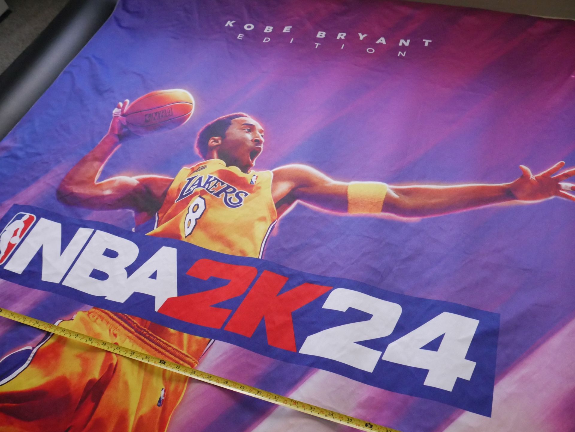 Kobe Bryant MASSIVE Wall Poster - Over 7 Feet Tall - Collectible, Not Sold In Stores