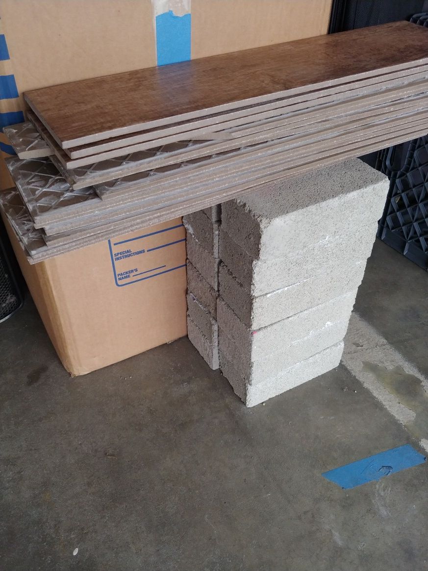 Ceramic tile & Cement Blocks