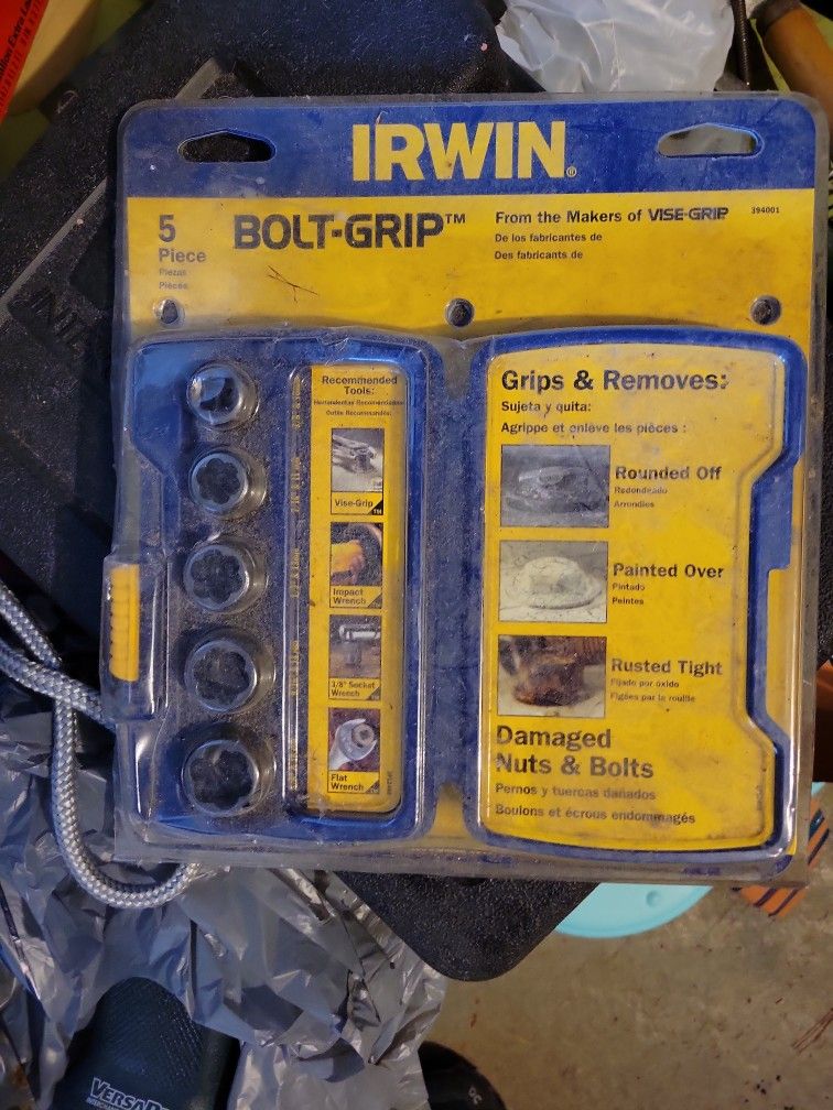 Irwin bolt grip 5 piece