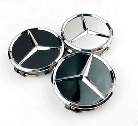 75mm Mercedes Benz Rim Hub Center Wheel Caps See ALL 12 PICS
