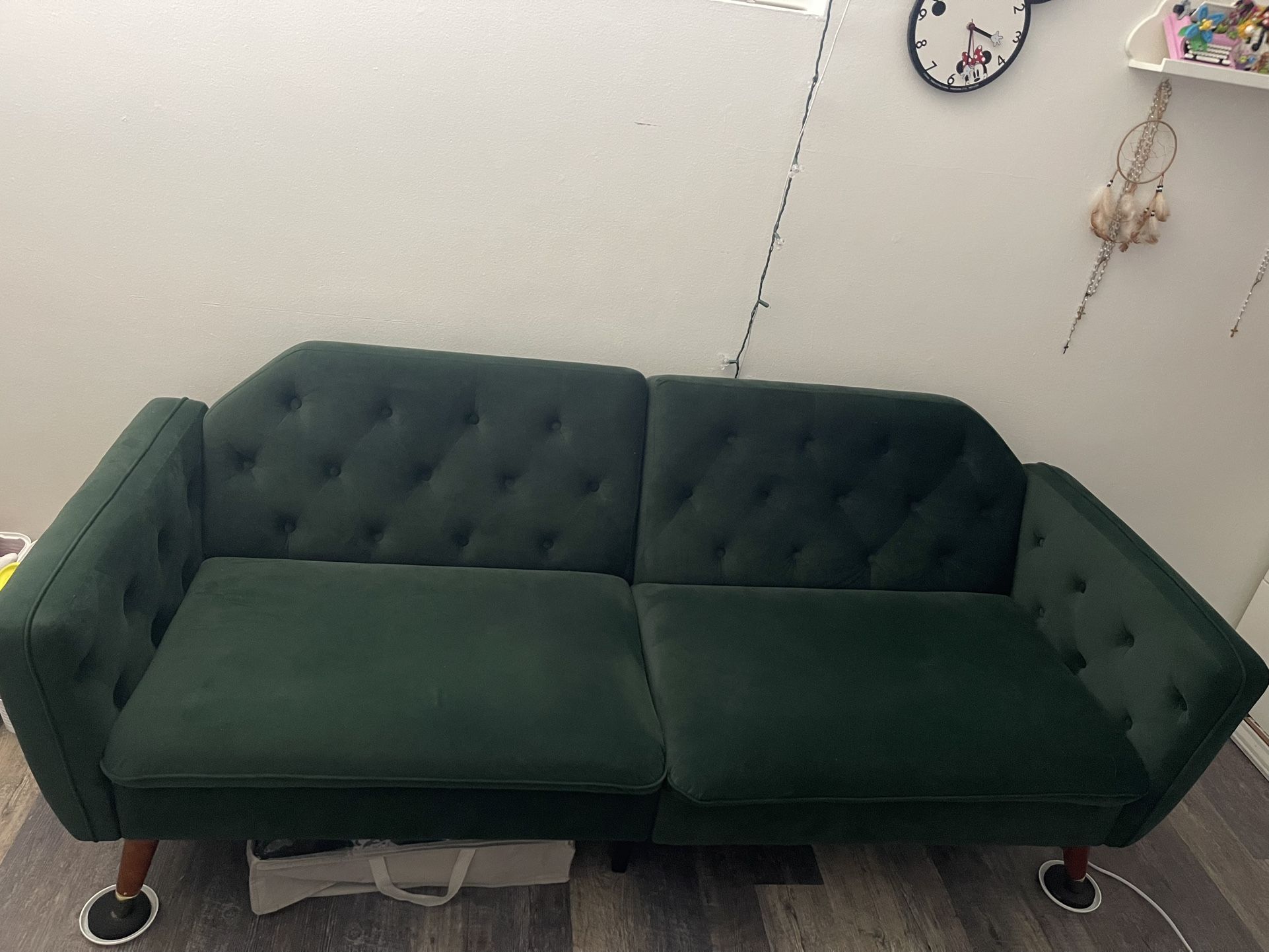 Tufted Futon Sofa Bed 32”H x 76”W x 34”D