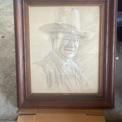 John Wayne.       Drawing