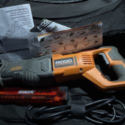 Corded Ridgid Reciprocating Saw Sawzall