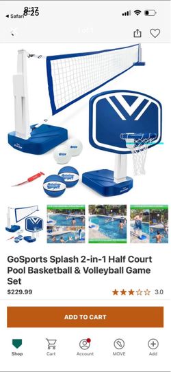 Go sports volleyball net and basketball hoop