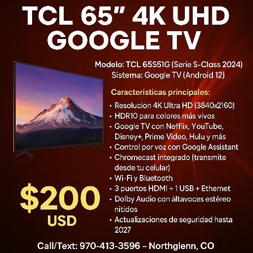 Smart Tv 65"
