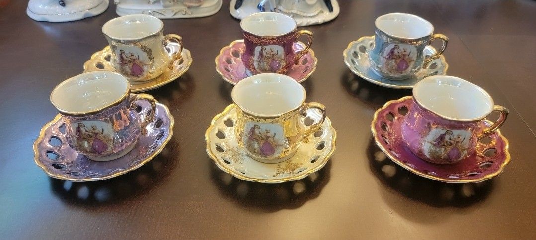 Antique Tea Cup and Saucer Japan, RARE