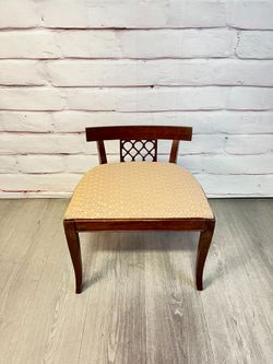 Antique Low Back Vanity Chair
