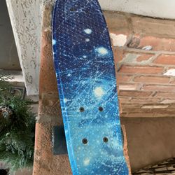 Meketec Skateboard 22 Inch Mini Cruiser Blue Wheels