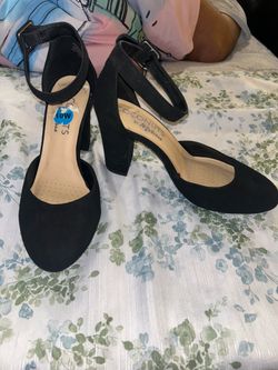 black heels size 10