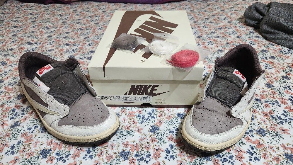 Pre Loved Jordan 1 Low Travis Scott Reverse Mocha Size 13