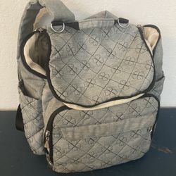 Gray Clover Diaper Bag 