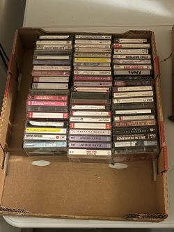 Large Lot of Mixed Cassette Tapes