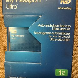 WD My Passport Ultra 1TB Portable External Hard Drive