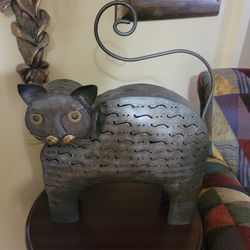 Metal Cat - Tea Light