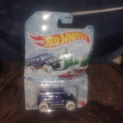 Hot Wheels 2020 - Holiday Hot Rods 4/6 - Rockster - Blue - Walmart Exclusive