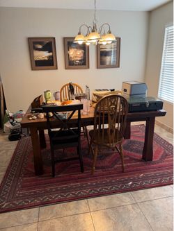 Table and chairs