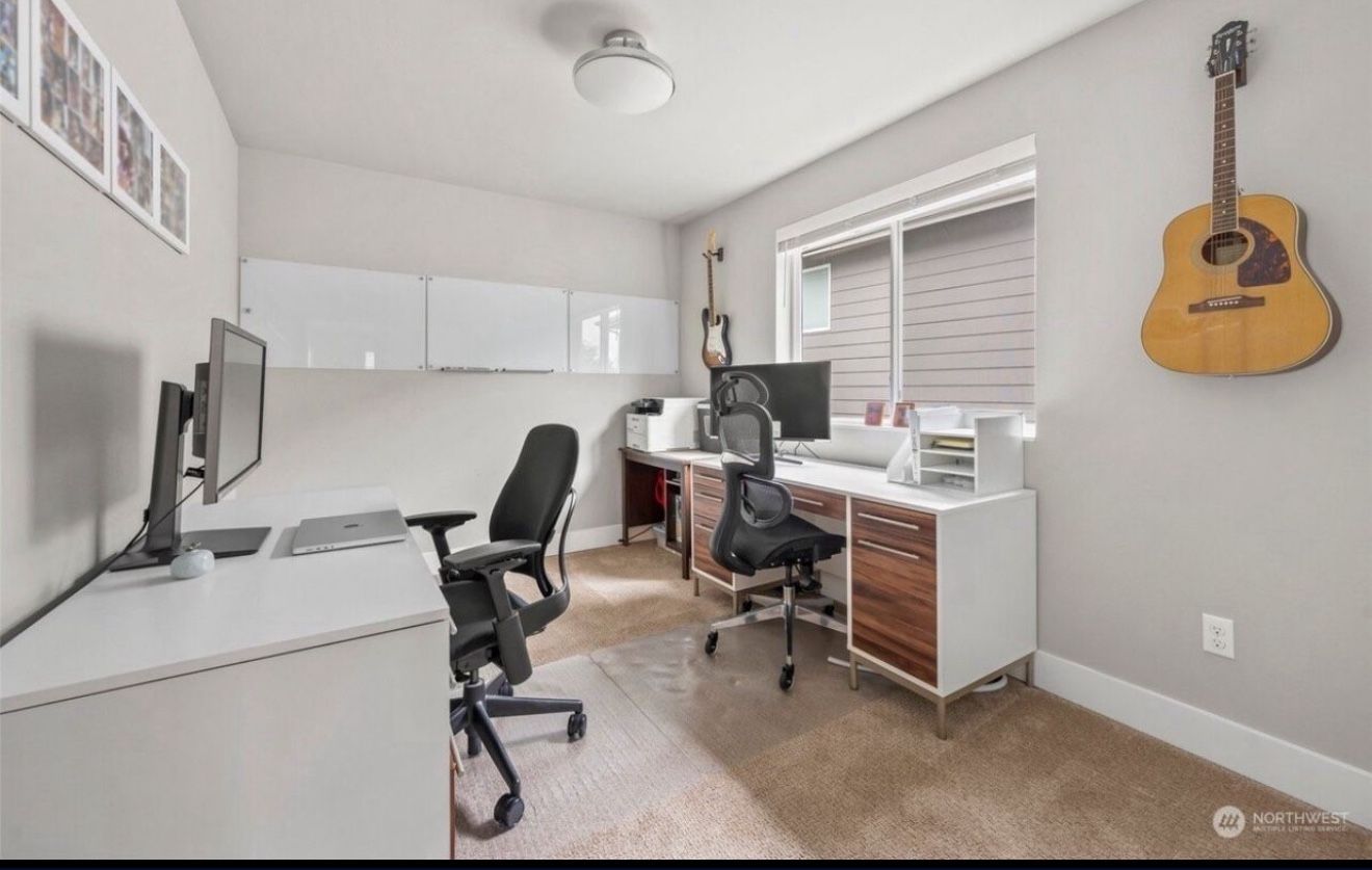 White Wood Dining/office Loft Table Without Chairs