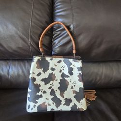 Rare Vegan Leather Cow Purse
