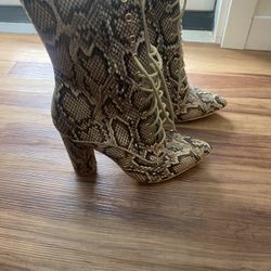 Faux Snake Skin Bootie Size 8.5