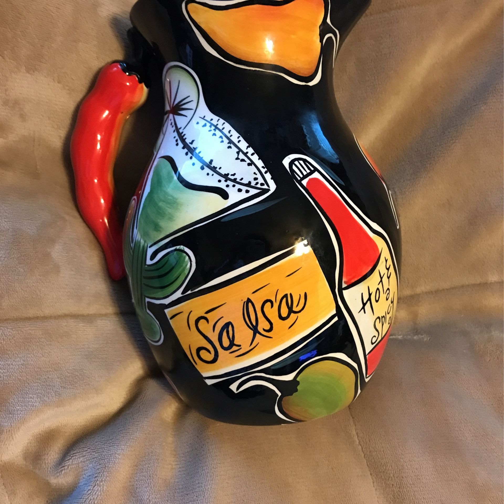Pitcher From Clay Art Stone Life Salsa Design