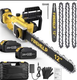 12 Inch Cordless Brushless Electric Chainsaw