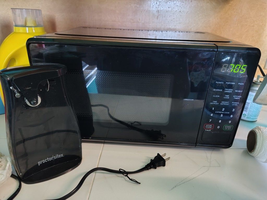 Microwave And Can Opener