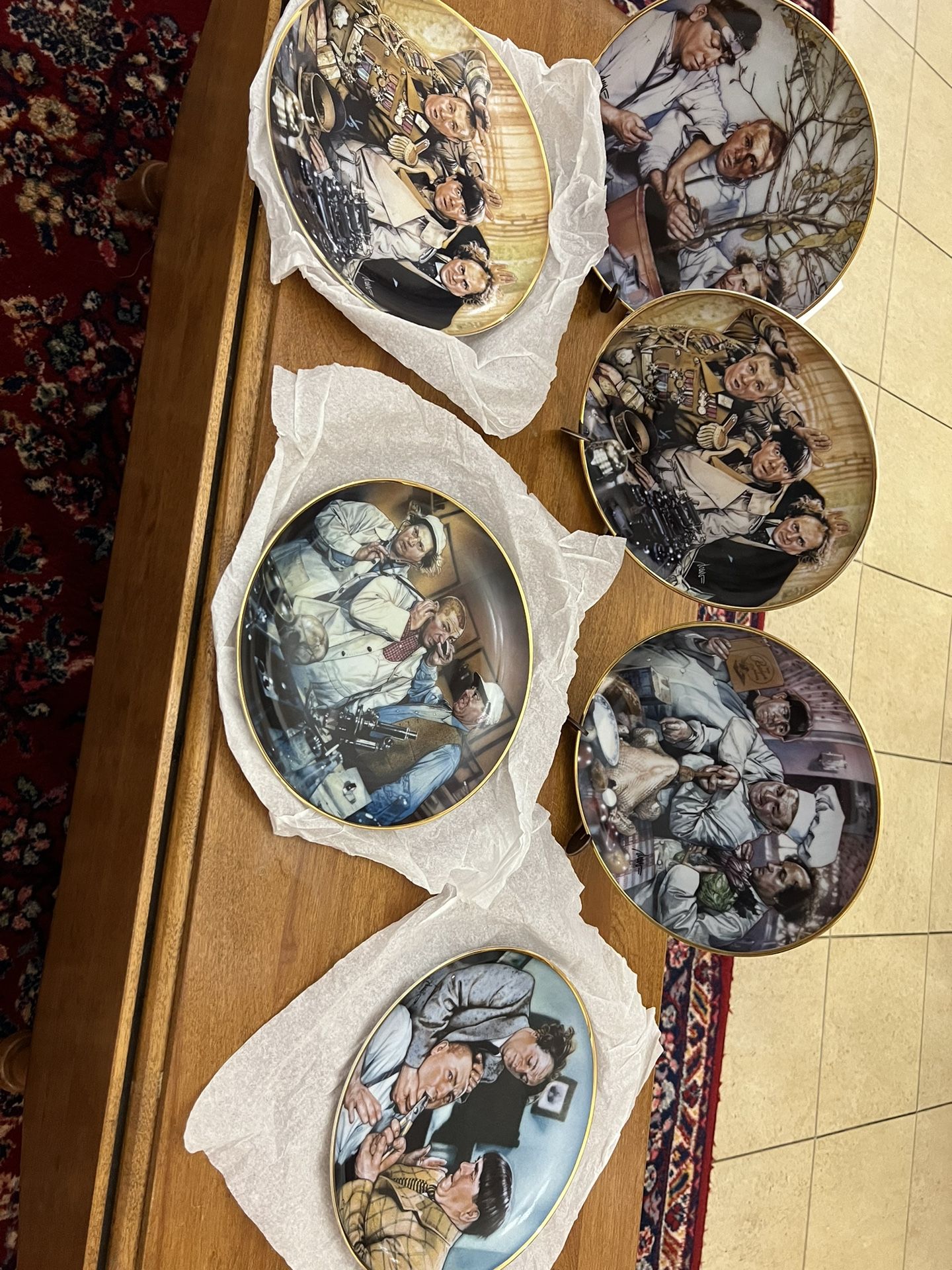 Three Stooges Vintage Plates