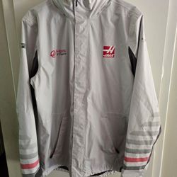 HAAS F1 Team Racing Rain Jacket Size Medium